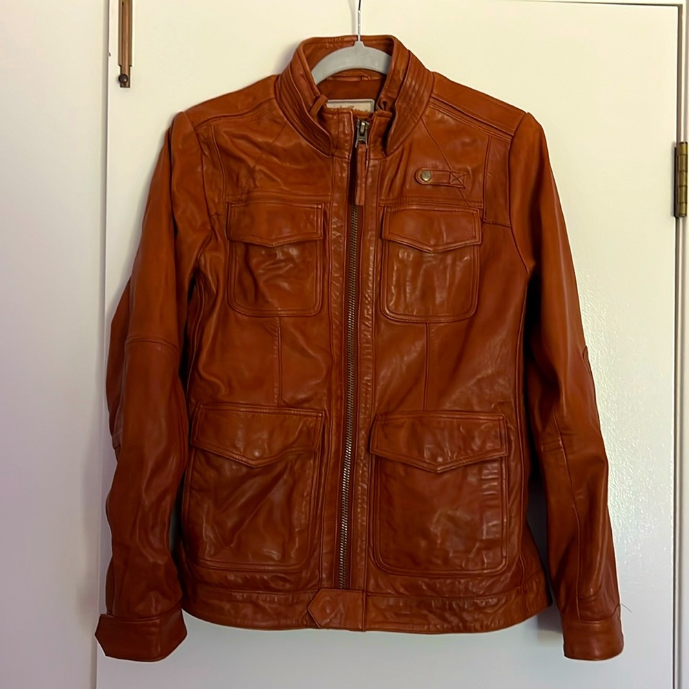 Lucky Brand Women's Leather Jacket in Rich Brown